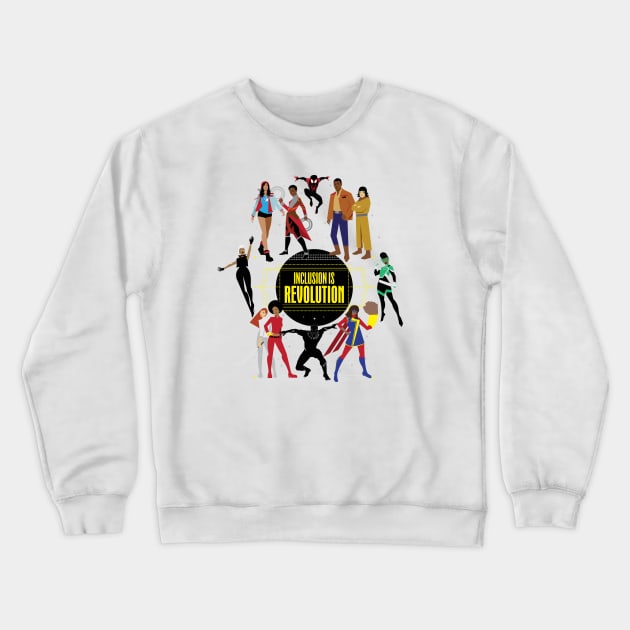 (Black Panther Variant) Inclusion Is Revolution Crewneck Sweatshirt by ForAllNerds